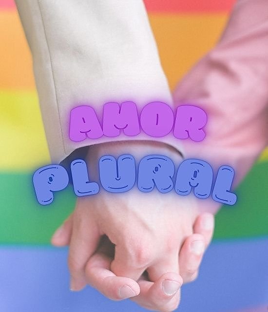 Brasa Plural — duas mãos entrelaçadas sobre as cores do arco-íris