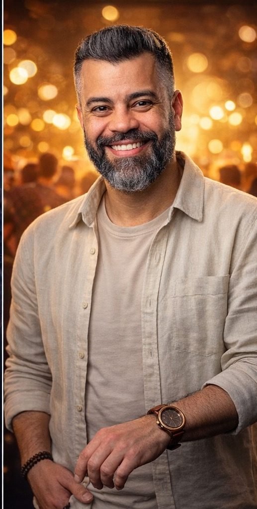 Retrato de Guga Brasa, fundador da Team Brasa